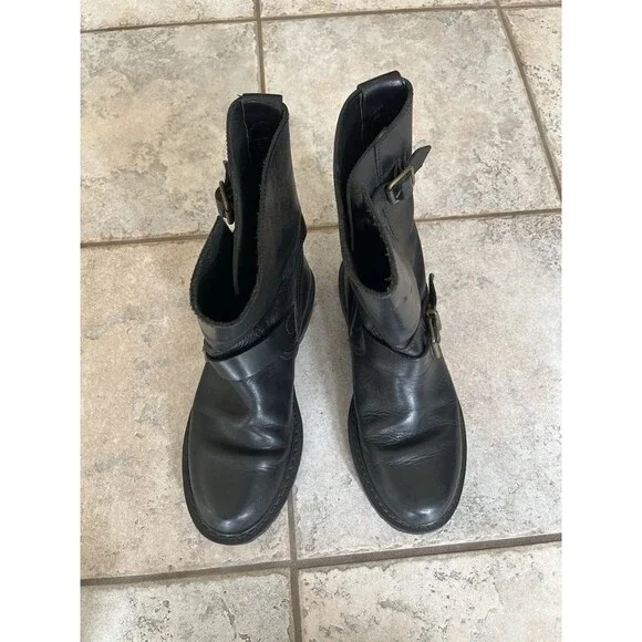 Polo Country Ralph Lauren Engineer Leather Boots 90s vtg RRL size 8D Motorcycle